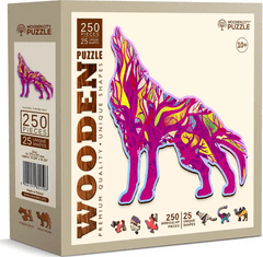 Wooden city Lesena sestavljanka Howling Wolf 250 kosov