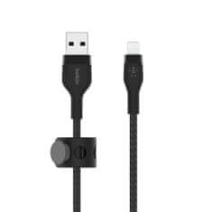 Belkin belkin kabel usb-a to ltg oplot, silicone, 3m black