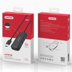 Unitek vozlišče usb-c; 4x usb-a 3.1; kabel 150cm; h1111e