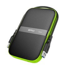 slomart zunanji disk hdd silicon power armor a60 (1tb; 2,5"; usb 3.2; 5400 vrt/min; zeleno-črn; sp010tbphda60s3k)