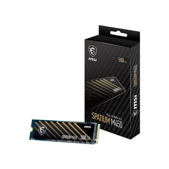 slomart msi spatium m450 pcie 4.0 nvme m.2 500gb ssd disk