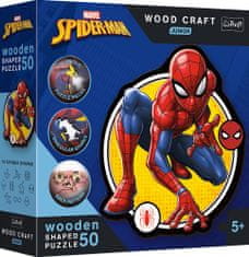 Trefl Wood Craft Junior sestavljanka Spiderman: Moč 50 kosov