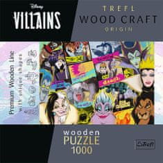 Trefl Wood Craft Origin puzzle Disney: Srečanje zlikovcev 1000 kosov