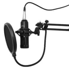 slomart media-tech kondenzatorski mikrofon za pretakanje in studijsko snemanje studio in pretakanje mt396