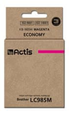 slomart actis kb-985m črnilo (nadomestno za brother lc985m; standardno; 19,5 ml; rdeče)