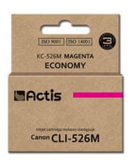 slomart črnilo actis kc-526m (nadomestno črnilo za canon cli-526m; standardno; 10 ml; rdeče)