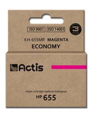 slomart črnilo actis kh-655mr (nadomestno črnilo za hp 655 cz111ae; standardno; 12 ml; rdeče)