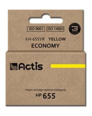 slomart črnilo actis kh-655yr (nadomestno črnilo za hp 655 cz112ae; standardno; 12 ml; rumeno)