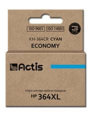 slomart črnilo actis kh-364cr (nadomestno črnilo hp 364xl cb323ee; standardno; 12 ml; modro)