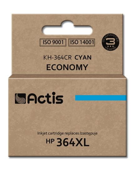 slomart črnilo actis kh-364cr (nadomestno črnilo hp 364xl cb323ee; standardno; 12 ml; modro)