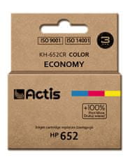 slomart črnilo actis kh-652cr (nadomestno črnilo hp 652 f6v24ae; standardno; 15 ml; barvno)