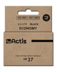 slomart črnilo actis kh-27r (nadomestno črnilo hp 27 c8727a; standardno; 20 ml; črno)