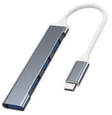 slomart vakoss hub usb-c tc-4125x 1xusb 3.0 3xusb 2.0