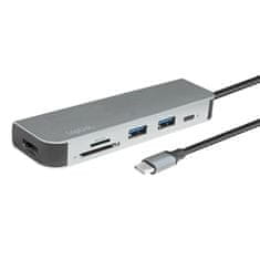 LogiLink vozlišče večnamenski bralnik kartic usb-c hdmi pd