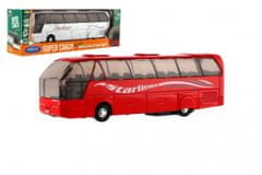 Welly Super Coach kovinski/plasten 19 cm izvlečni avtobus 2 barvi