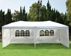 STREFA Vrtni pravokotni gazebo 300x600x250cm Bela