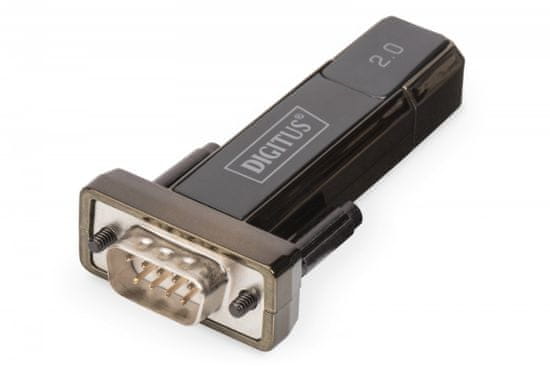 slomart adapter digitus da-70156 (usb m - rs-232 m; kolor czarny)