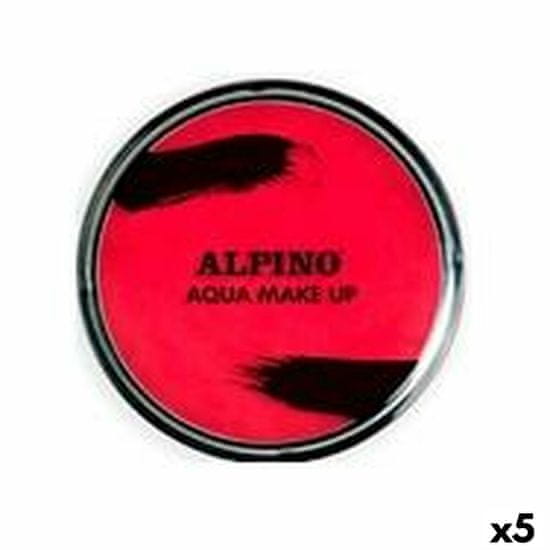 Alpino Puder Alpino V vodo 14 g Rdeča (5 kosov)