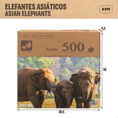 Colorbaby Sestavljanka Puzzle Colorbaby Elephant 500 Kosi 6 kosov 61 x 46 x 0,1 cm