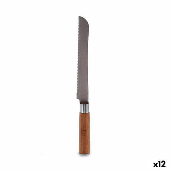 Kinvara Nazobčan nož 2,8 x 2,5 x 32 cm Nerjaveče jeklo Bambus (12 kosov)