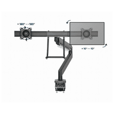 Gembird Nosilec za dva monitorja MA-DA2-04 17'' - 32''