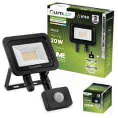 LUMILED Reflektor LED s senzorjem gibanja ZUME 20W 2200lm 4000K IP65