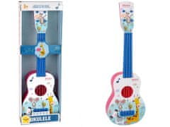 Lean-toys Kitara Ukulele, roza živali