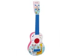 Lean-toys Kitara Ukulele, roza živali