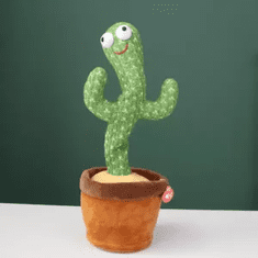 Sweetbuy Čarobni interaktiven kaktus z LED-ligh osvetlitvijo〡DANCING CACTUS