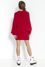Fobya Ženska pulover obleka Angligune rdeča L/XL
