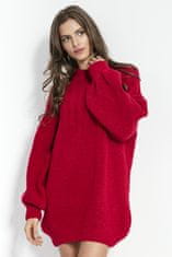 Fobya Ženska pulover obleka Angligune rdeča L/XL