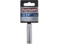 Fortum Vtičnica podaljšana 1/4", 10mm, L 50mm