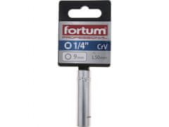 Fortum Vtičnica podaljšana 1/4", 9mm, L 50mm