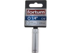 Fortum Vtičnica podaljšana 1/4", 11mm, L 50mm