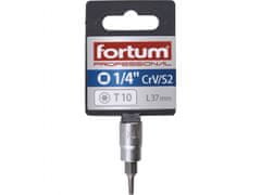 Fortum Vtična glava 1/4" TORX konica, T 10, L 37mm