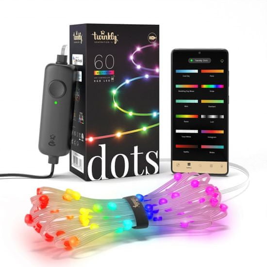 Twinkly pametne luči twinkly dots 60 rgb usb 3m