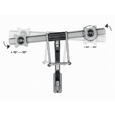 Gembird Nosilec za dva monitorja MA-WA2-02 17”-32”