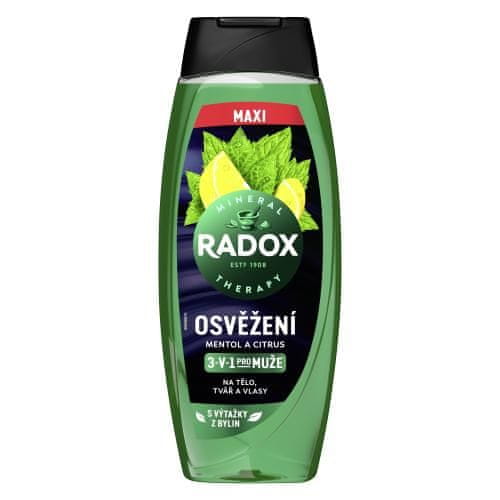 Radox Refreshment Menthol And Citrus 3-in-1 Shower Gel osvežilen gel za prhanje za moške