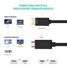 Ugreen Kabel DP na HDMI 4K2K/30Hz 5m - polybag