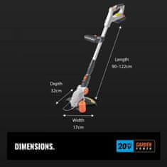VonHaus Akumulatorska kosilnica za travo serije G