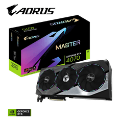 Gigabyte Grafična kartica AORUS GeForce RTX 4070 MASTER 12G, 12GB GDDR6X, PCI-E 4.0