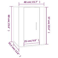 Vidaxl Stenska TV omarica sonoma hrast 40x34,5x60 cm