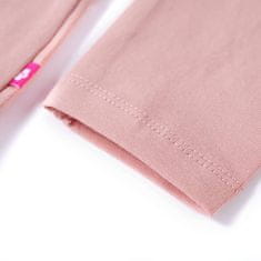 Vidaxl Otroška majica z dolgimi rokavi svetlo roza 104