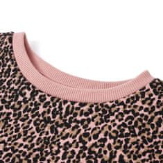 Vidaxl Otroški pulover srednje roza 140