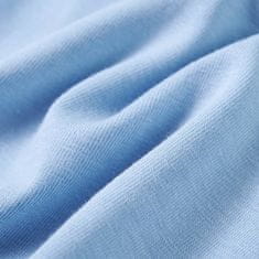 Vidaxl Otroška majica z dolgimi rokavi svetlo modra 128