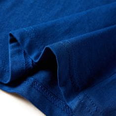 Vidaxl Otroška majica z dolgimi rokavi temno modra 128