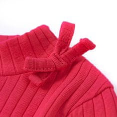Vidaxl Otroška majica z dolgimi rokavi živo roza 140