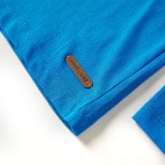 Vidaxl Otroška majica z dolgimi rokavi kobaltno modra 116