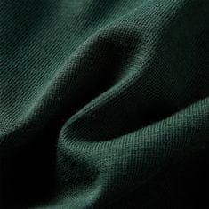 Vidaxl Otroška majica z dolgimi rokavi temno zelena 140