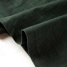 Vidaxl Otroška majica z dolgimi rokavi temno zelena 128